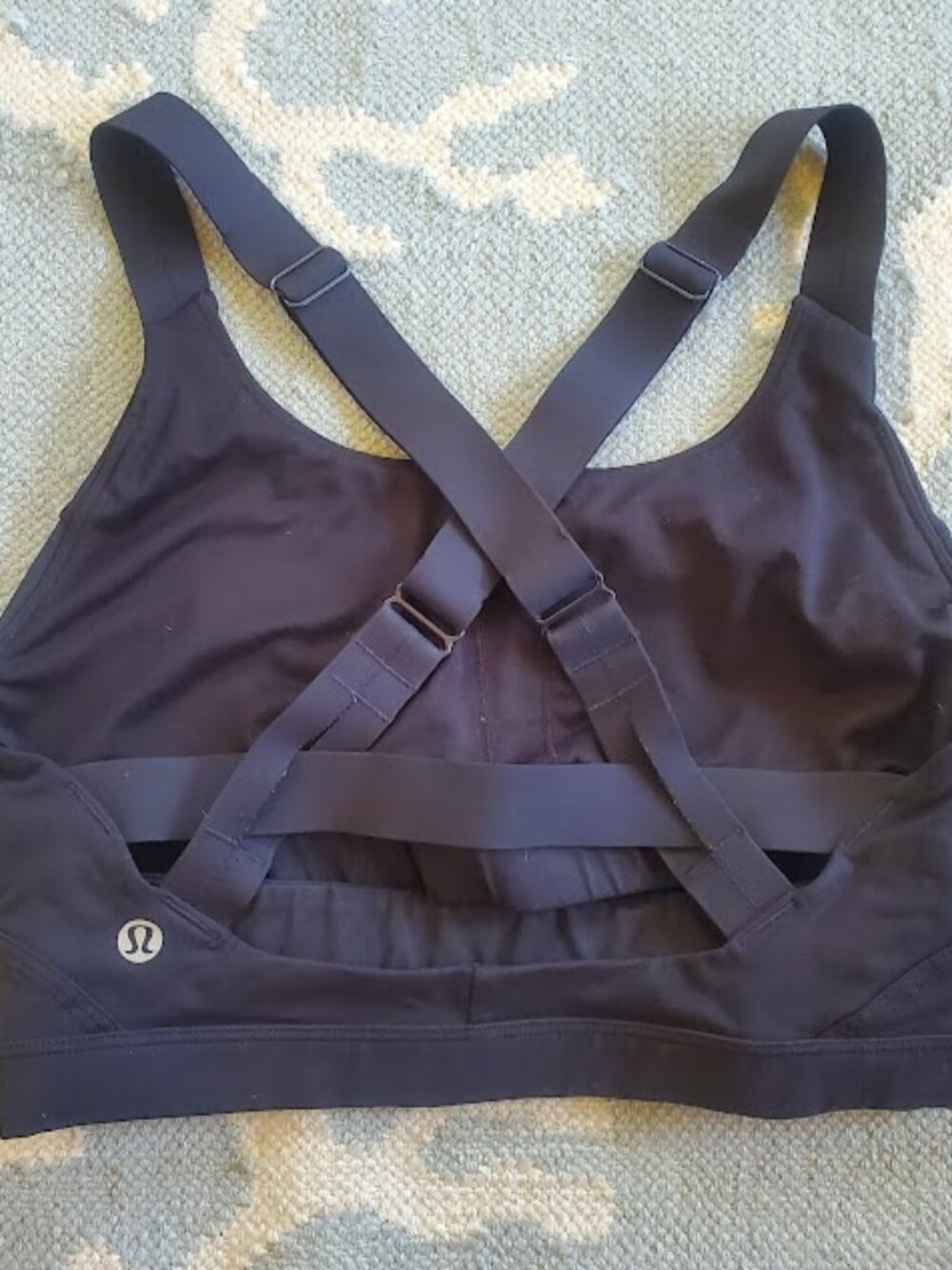 Lululemon Black High Impact Longline Sports Bra